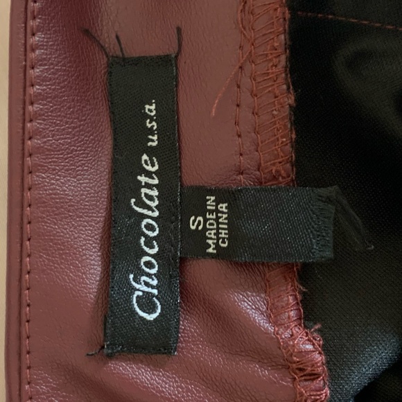 Burgundy miniskirt - Picture 5 of 5